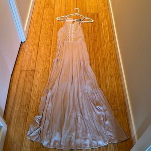 Lulus tan maxi dress